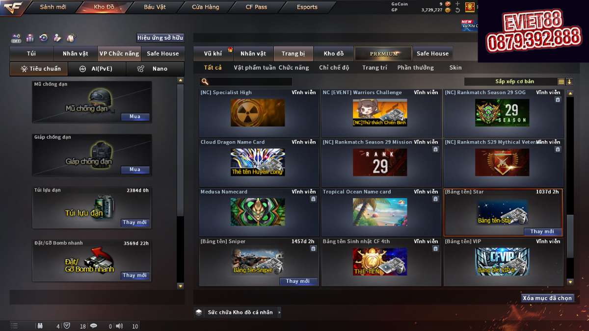shop acc cf uy tin gia re